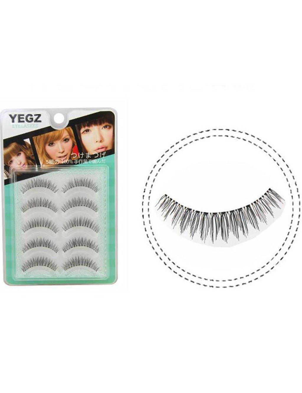 5 Pairs Handmade Super Natural Fake Eye Lash False Eyelashes Makeup