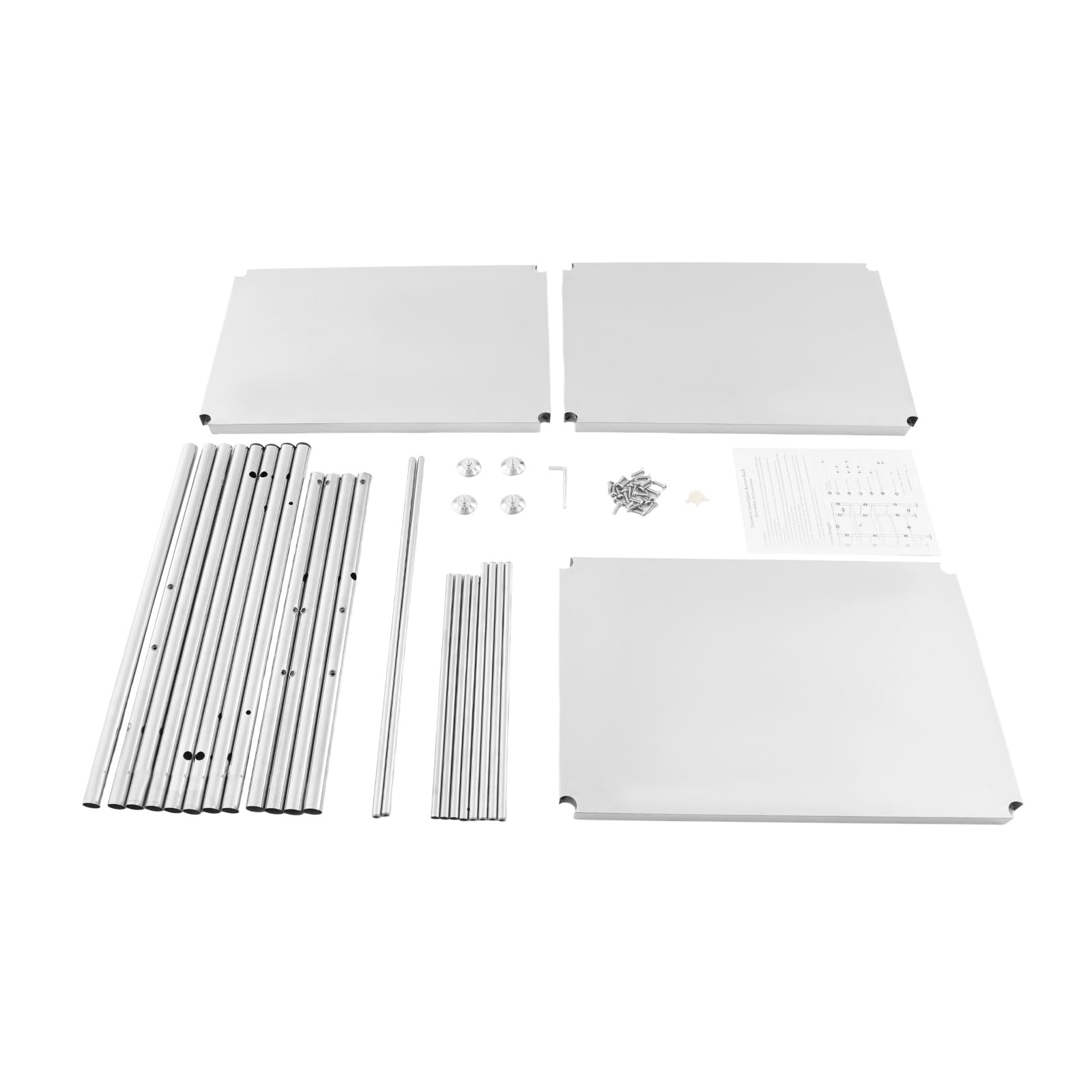 Estantería de acero inoxidable de 3 niveles, estantes de cocina, estantería de almacenamiento, estantería para cargas pesadas, estantería de almacenamiento, estantería de almacenamiento para