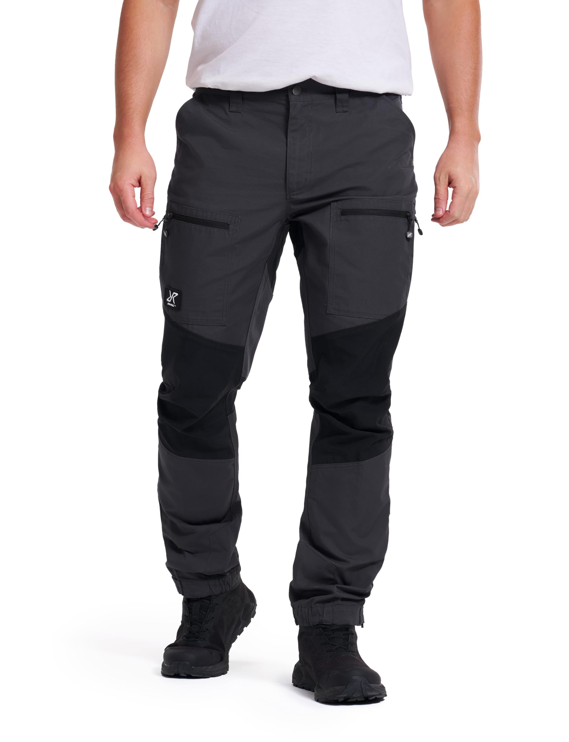 Revolutionrace Men's Anthracite/Black Nordwand Pro Trousers For Outdoor Activities. Durable Hiking, Walking And Working Trousers, Xl