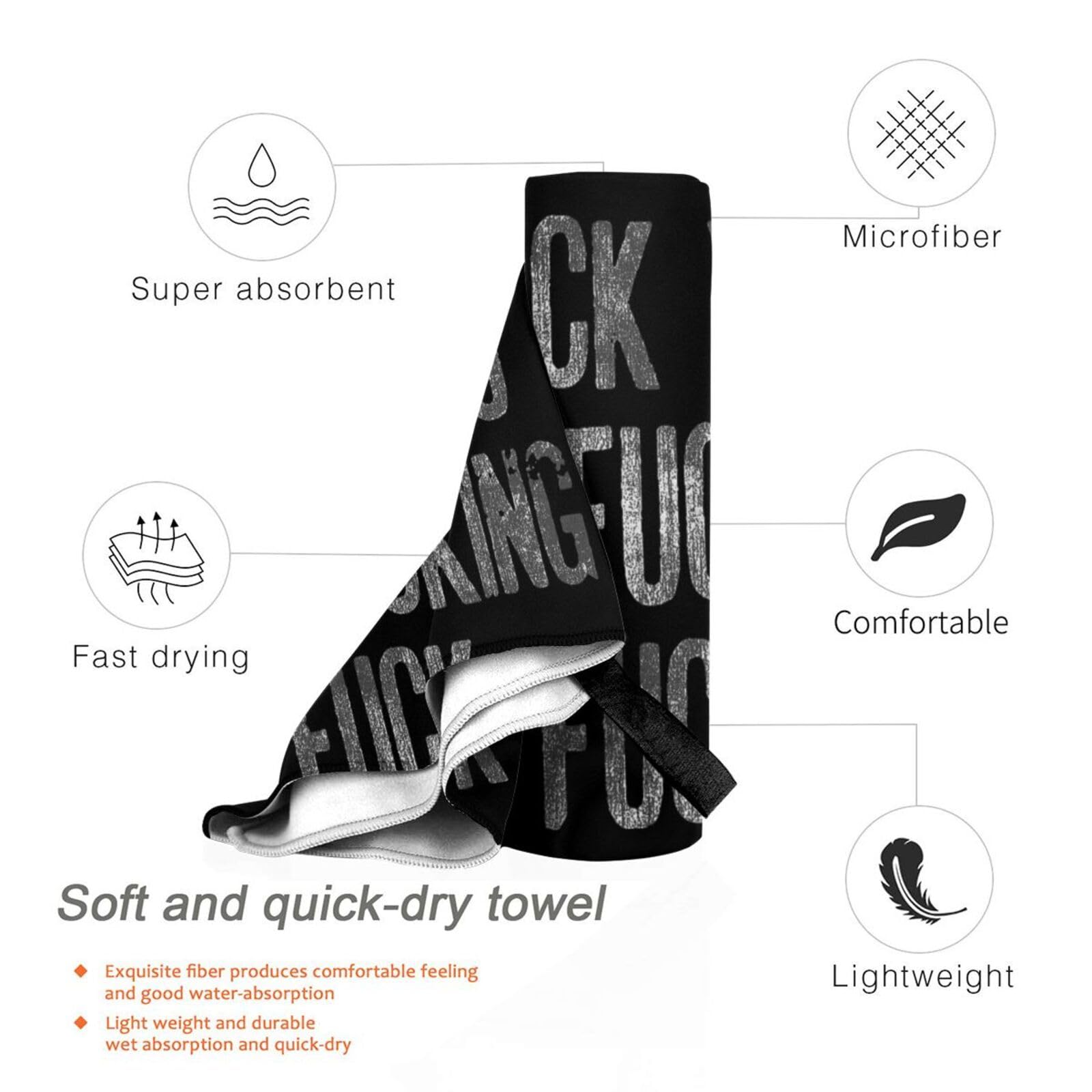 Amazon.com: BYOBLU Fuck You You Fucking Fuck Beach Towel Absorbent
