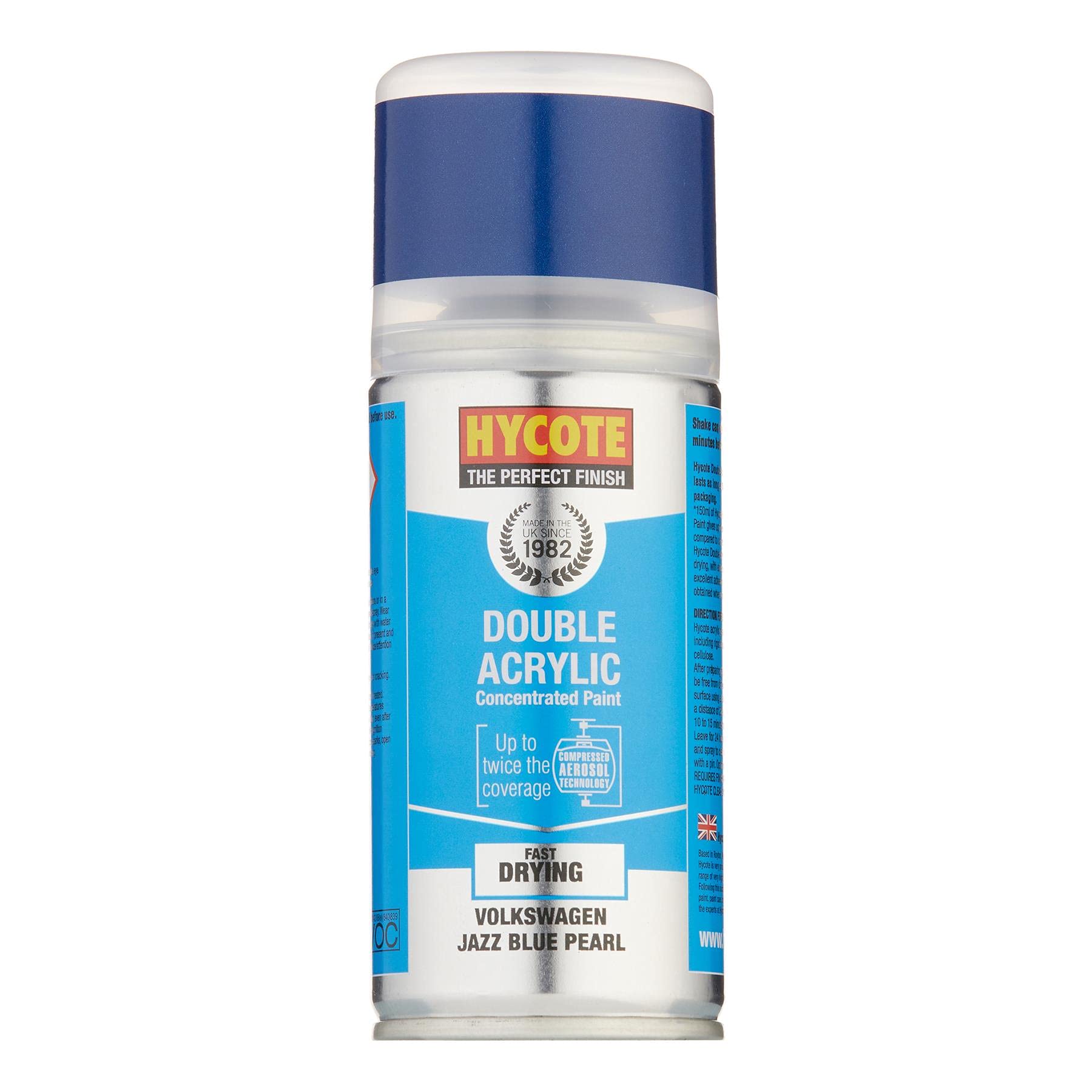 Hycote Colour Spray Paint XDVW207 Volkswagen Jazz Blue (Pearlescent) 150ml x12