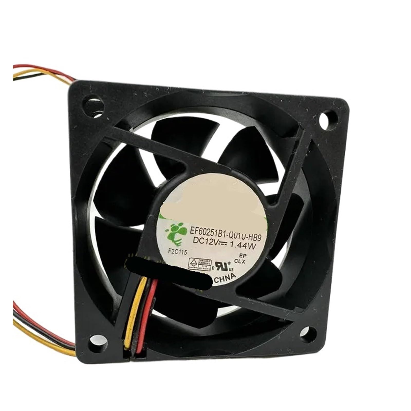 Ventilador 12 V CC 1,44 W extractor térmico de 3 cables 60 mm