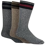 Wigwam Men's American Wool Boot Socks (3 Pack) Large Assortment #1