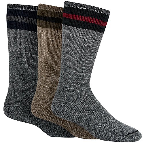 Wigwam American Wool Boot 3-Pack Assorted Colors MD (Men's Shoe 5-9.5, Women's Shoe 6-10)