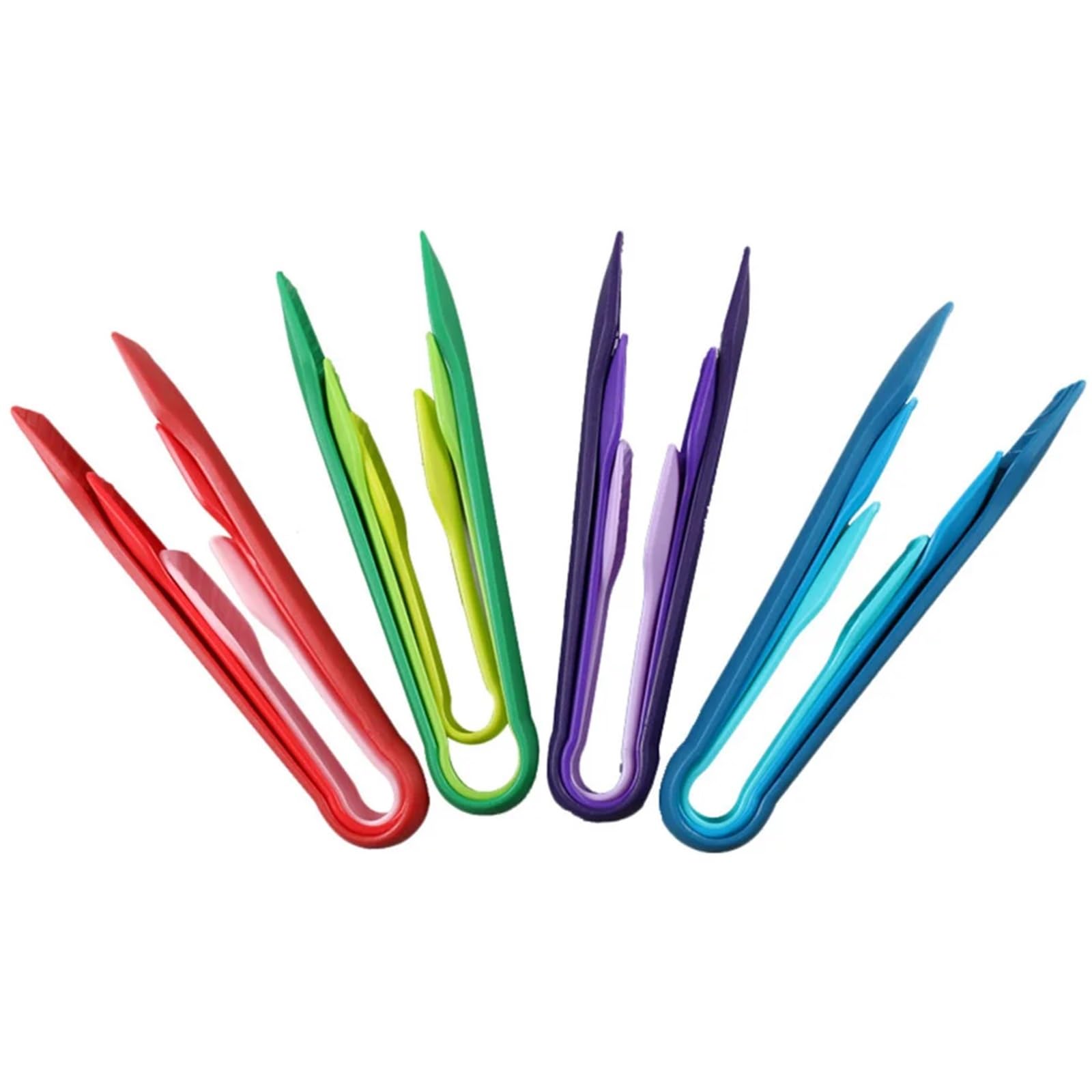 Pinze Da Cucina 3 unids/set multifuncional de plástico pan pinzas for barbacoa pinza for barbacoa comida ensalada pastel verduras pinzas for servir acceso a la cocina Para Cocina(Purple)