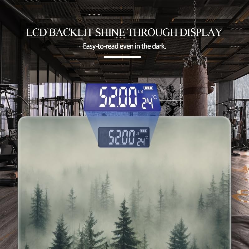 Báscula digital de baño precisión 400 lbs con pantalla LED miniatura 3