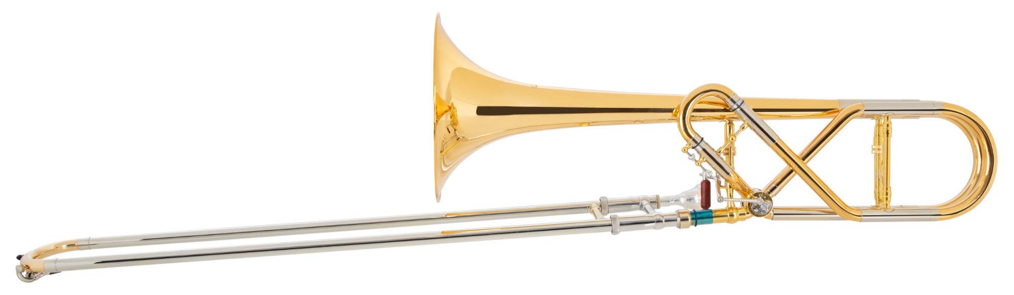 QP-20GL Trombón Cuarto Latón Dorado, Modelo: QP-20GL, 8 mm | Afinación: Bb/F, Campana martillada a mano de latón dorado, Cuerpo de latón dorado, Tiradores de alpaca, 8 mm, 1 x Boquilla