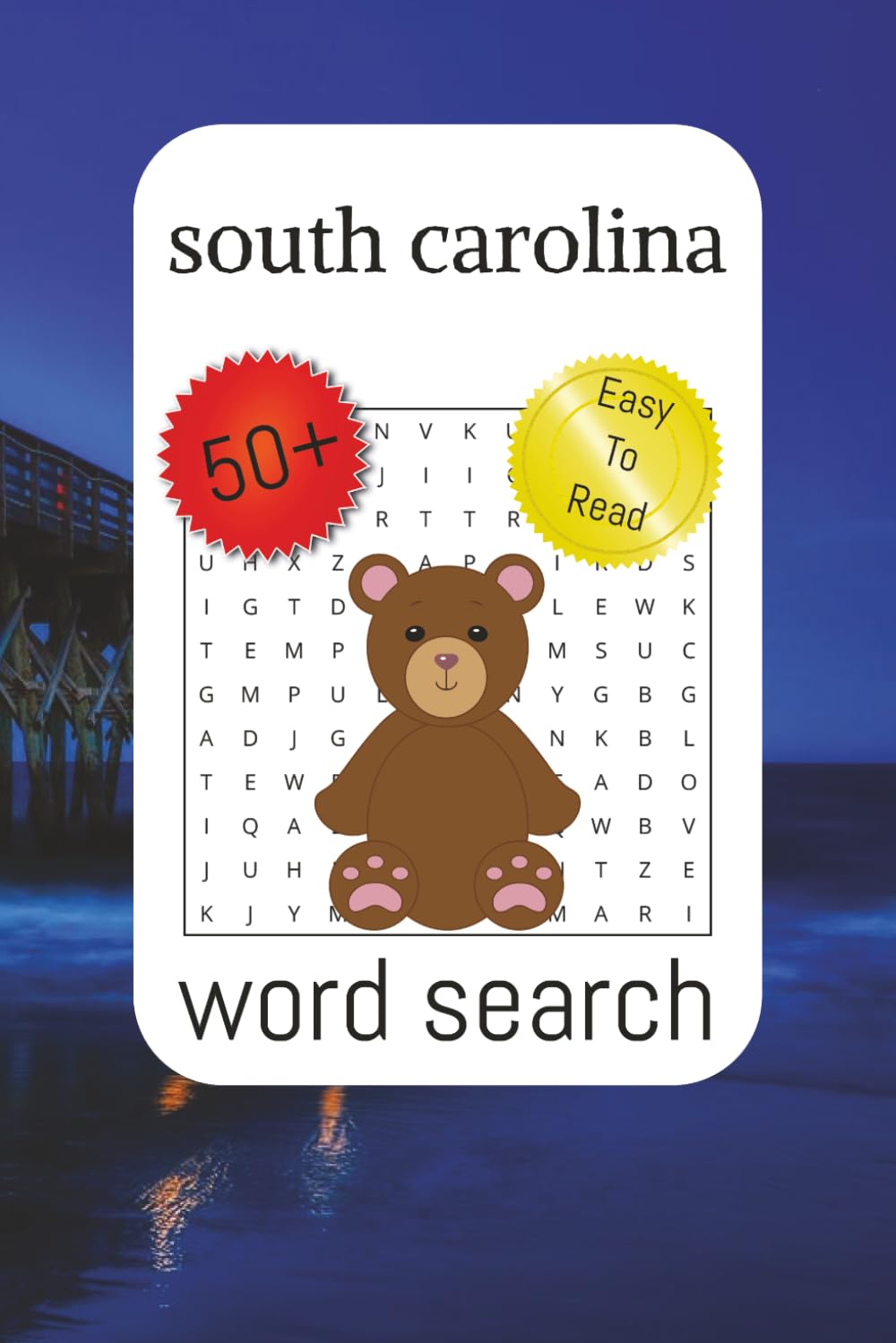 south Carolina word search: Word Searches With Easy to Read Print About South Carolina, Counties, Cities, & Fun Facts and more | ... for Gifts, Vacations, Holidays