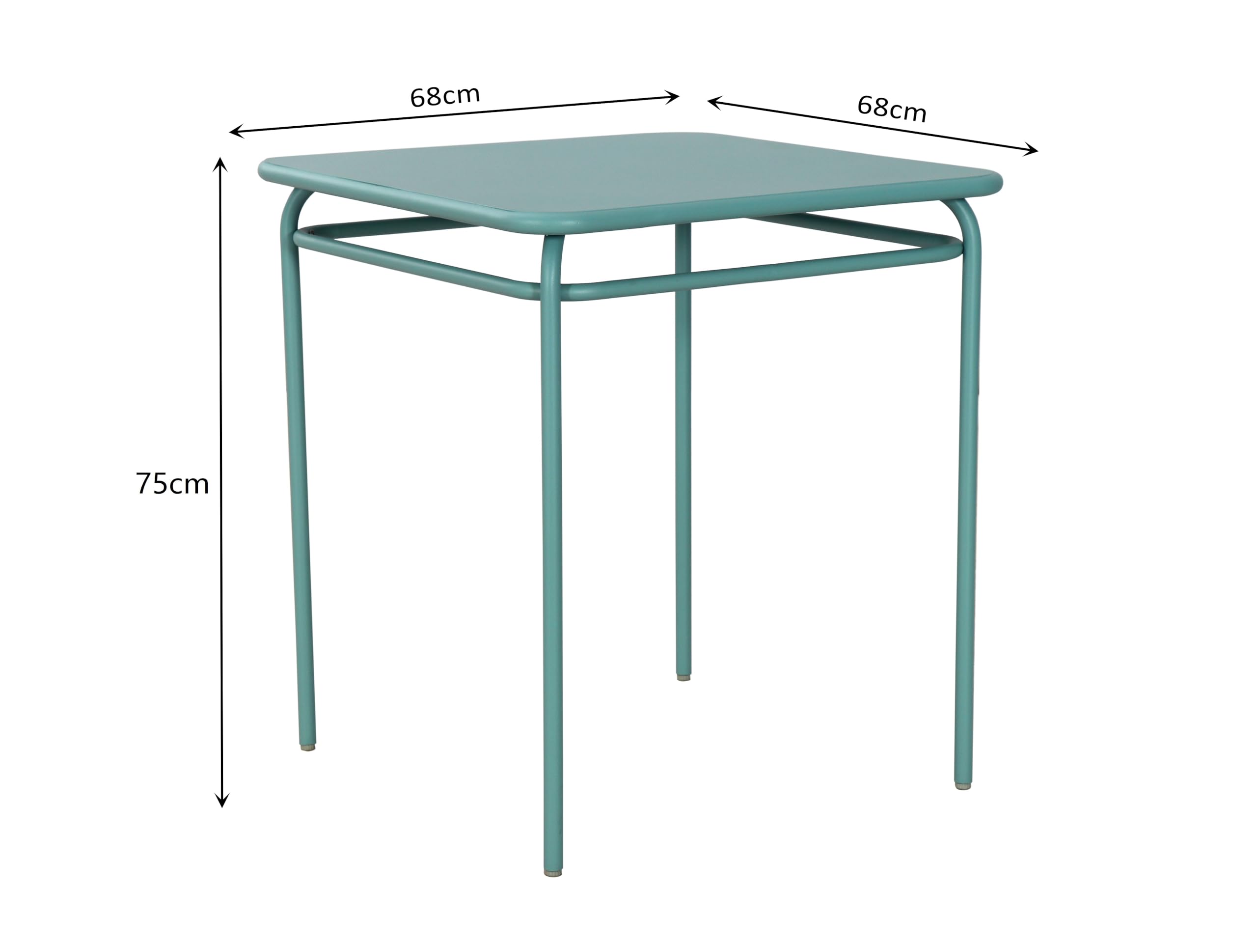 Metro Professional Gastro Tisch, Stahl, 68 x 68 x 75 cm, stapelbar, blau