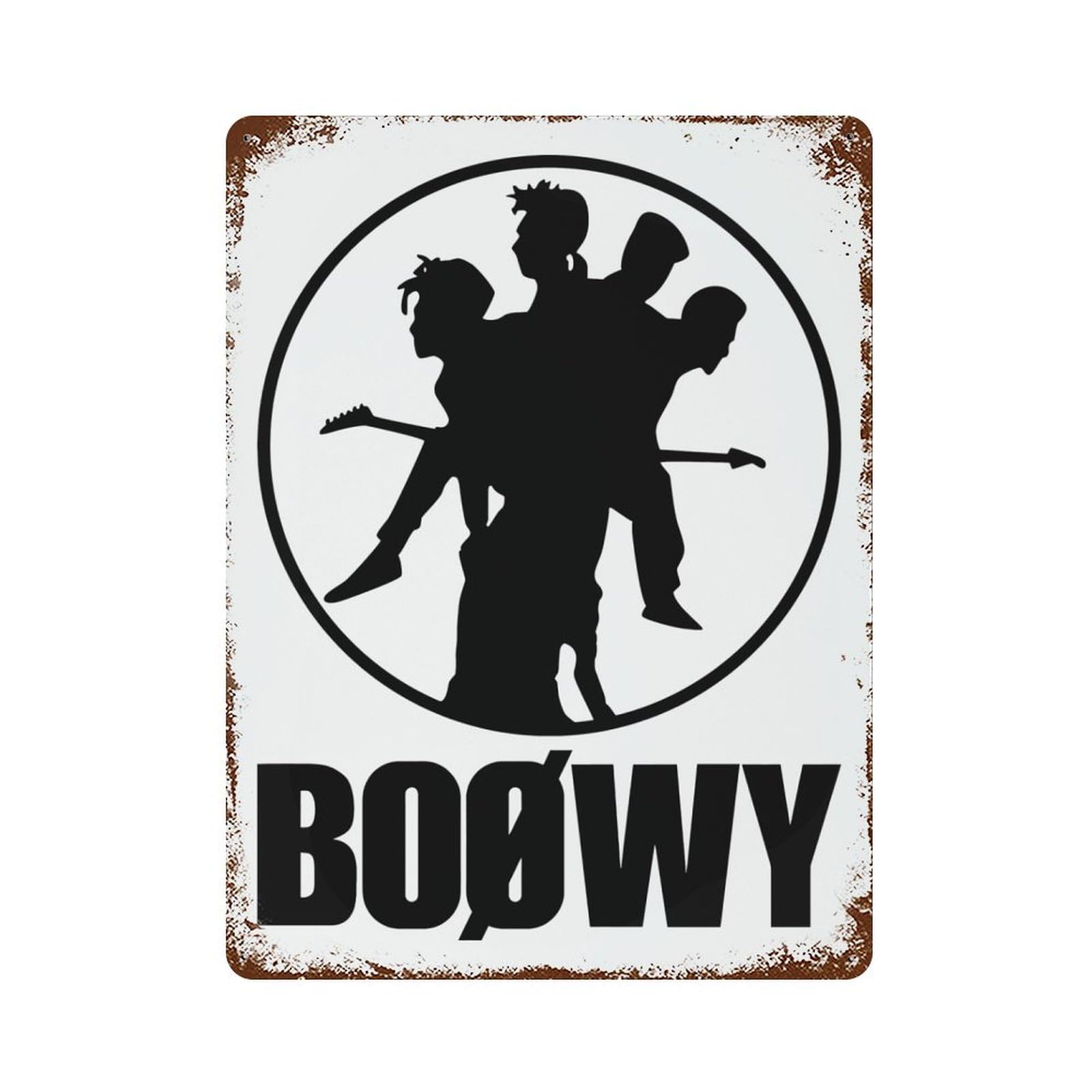 Amazon.co.jp: メタルプレート ボウイ Boowy Boøwy ブリキ看板 ブリキ