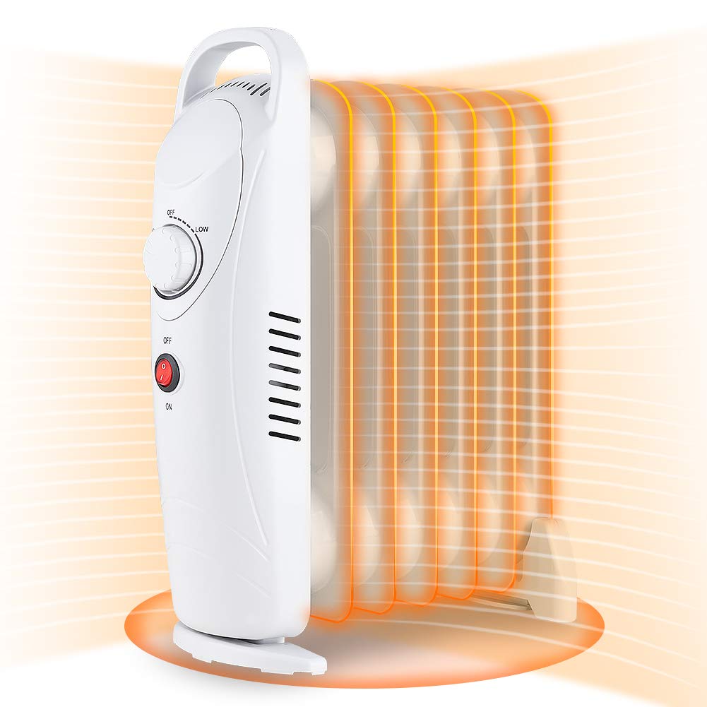 Amazon.com: LifePlus Electric Oil Filled Heater, Portable Radiant Space  Heater 700W with Adjustable Thermostat, Overheat Protection for Room Indoor  Office : Home u0026 Kitchen