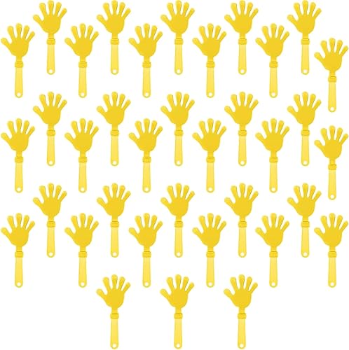 Miniatura 8 de 36 unidades de pinzas de mano moradas lilas de 7.5 pulgadas, que hacen ruido, regalos de fiesta, plástico para fiestas, eventos deportivos, saludos,