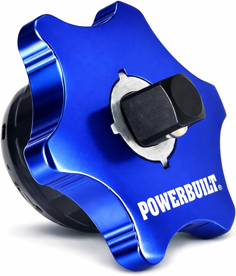 Powerbuilt 3/8 Inch Drive Palm Ratchet Handle, Finger Ratchet, Stubby Thumb Ratchet 2-in-1 for Tight Spaces - 941264
