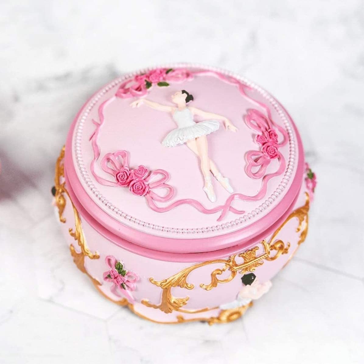 Spieluhr Musikspieluhr Dancing Ballet Girl Music Box Rotierende Trinket Music Box Wind-up Musikalische Schmuckschatulle Mit Licht Musik Einschlafhilfe