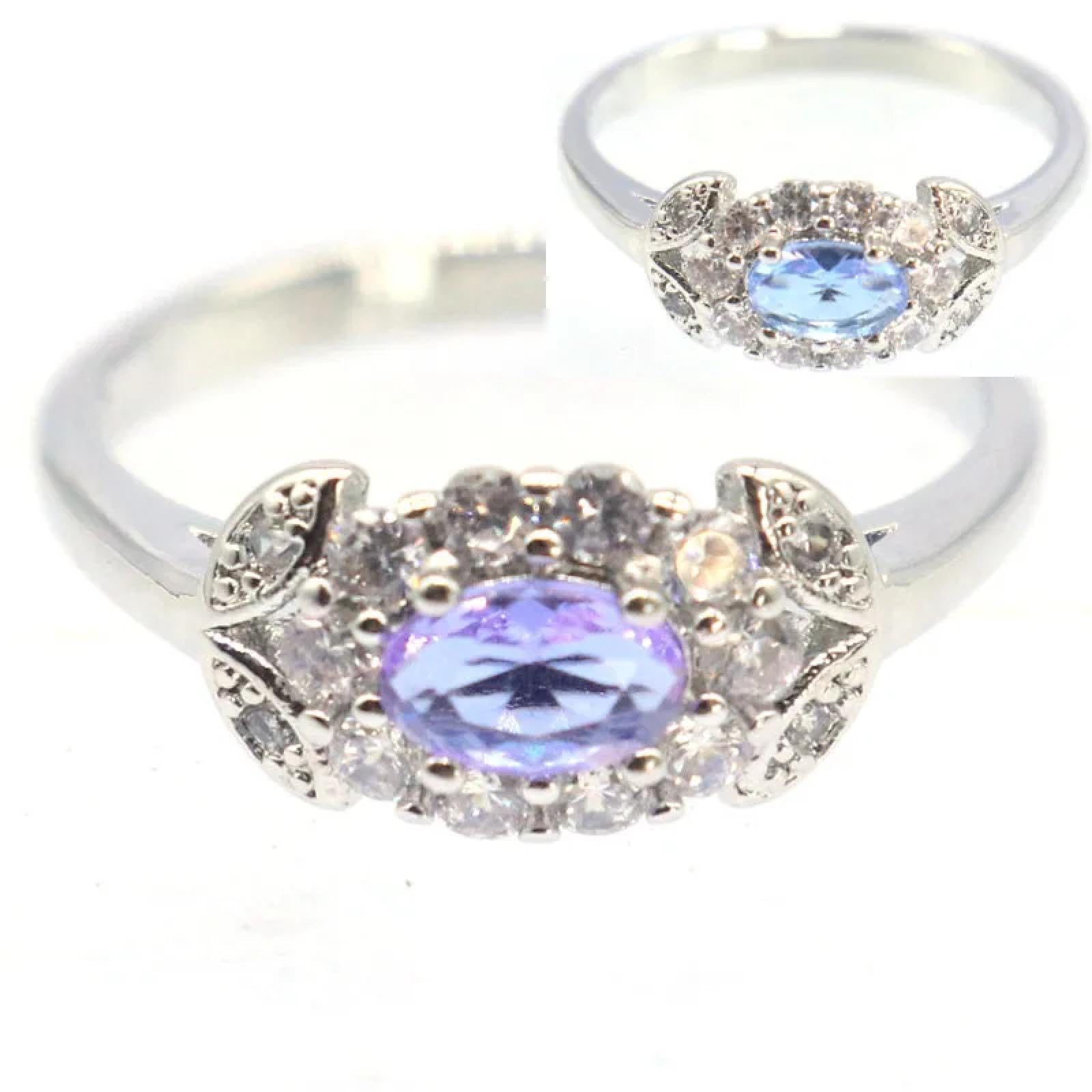 Ring Ringe Damen Bijouterie Herren 13 X 8 Mm Roter Rubin, Farbwechsel-Topas, Mystic Topas- Ringe, Viele Größen 7,75 Zultanitel