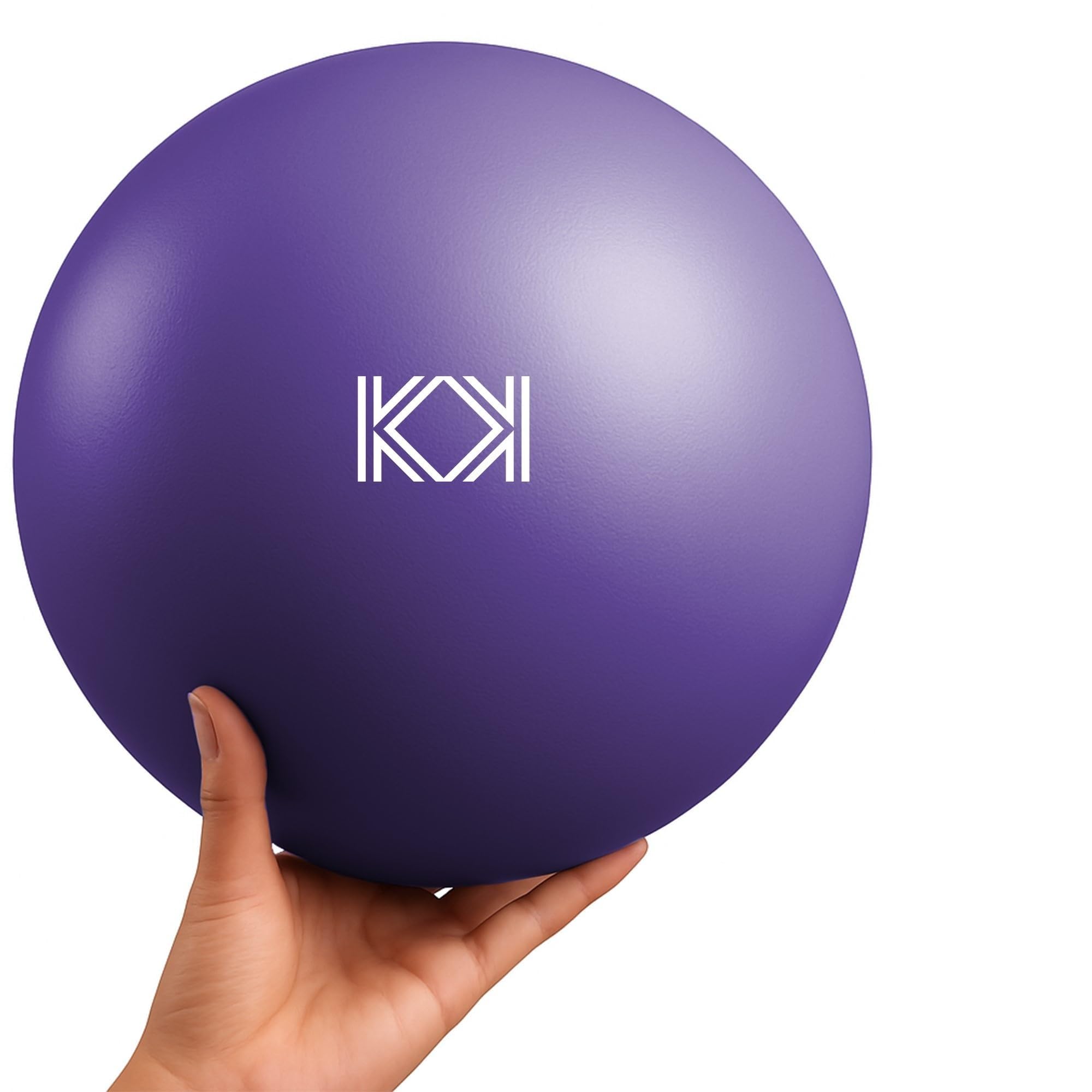 KK Pilates Ball – Enhance Your Core Workout, Improve Stability & Flexibility – Perfect for Pilates, Yoga & Rehabilitation- Includes Pump- Purple