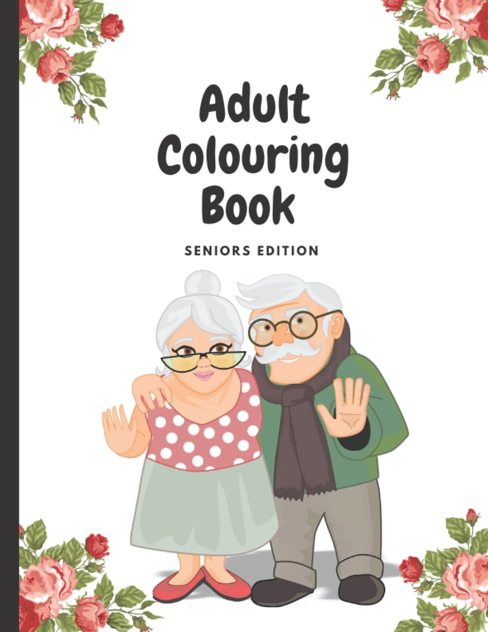 Colouring Book for Seniors, Colouring Book for Dementia Patients, Adult Colouring Book , Stress Relieving Colouring Book, 30 + Designs