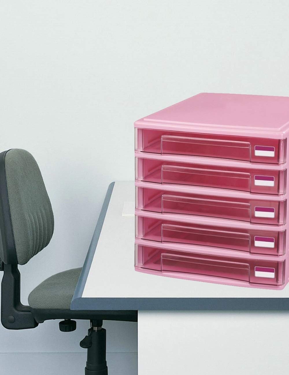 5 cassetti in plastica desktop File Cabinet Storage nizer per Home Office Family Office Furniture nizer e Archive Manager