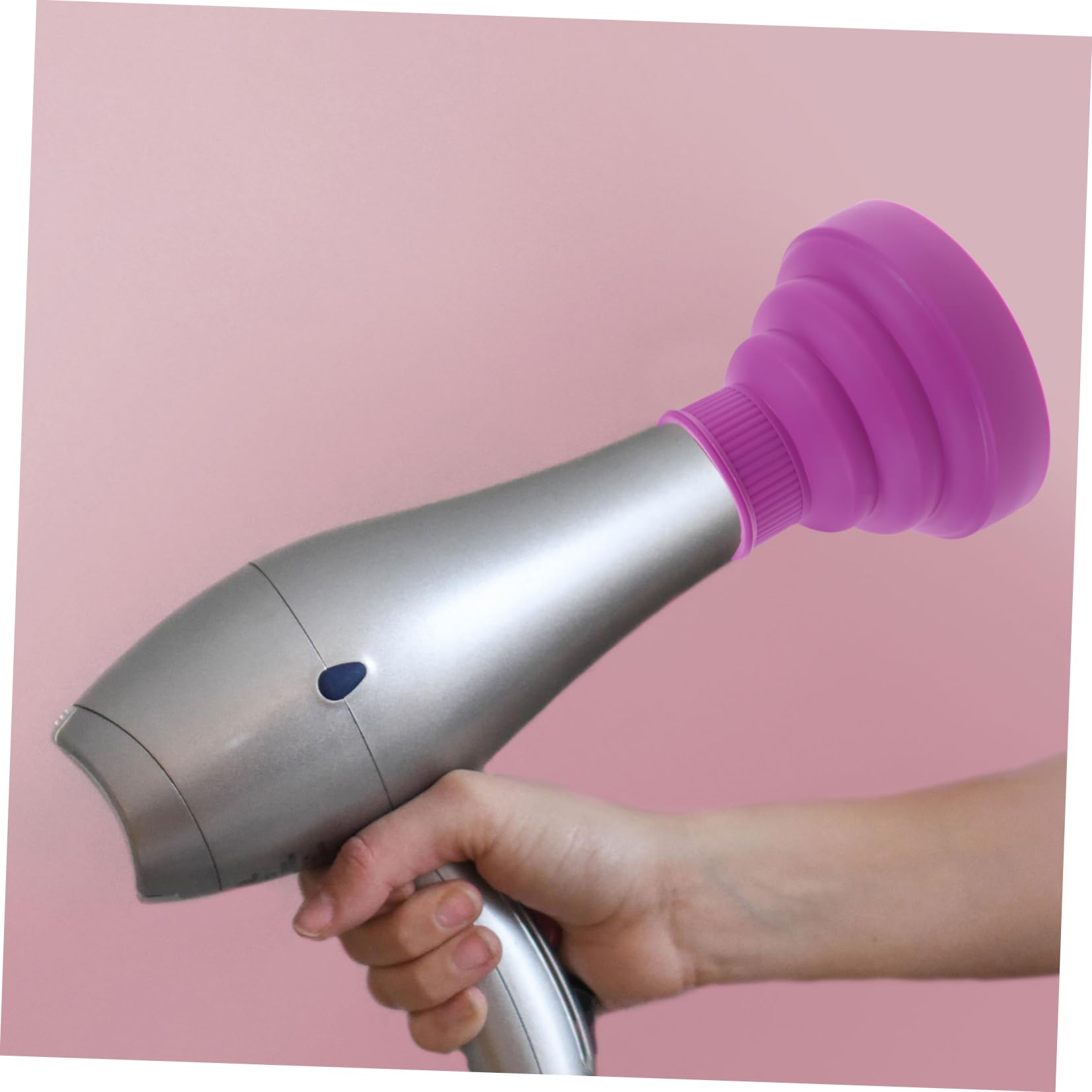 MAGICLULU 3st Haartrockner Diffusor Silikon Diffusor-fön-aufsatz Klappbarer Haartrockner Voluminöser Diffusor Föhn-diffusor Werkzeuge Retro-sprühflasche Violett Windabdeckung Locken Reisen