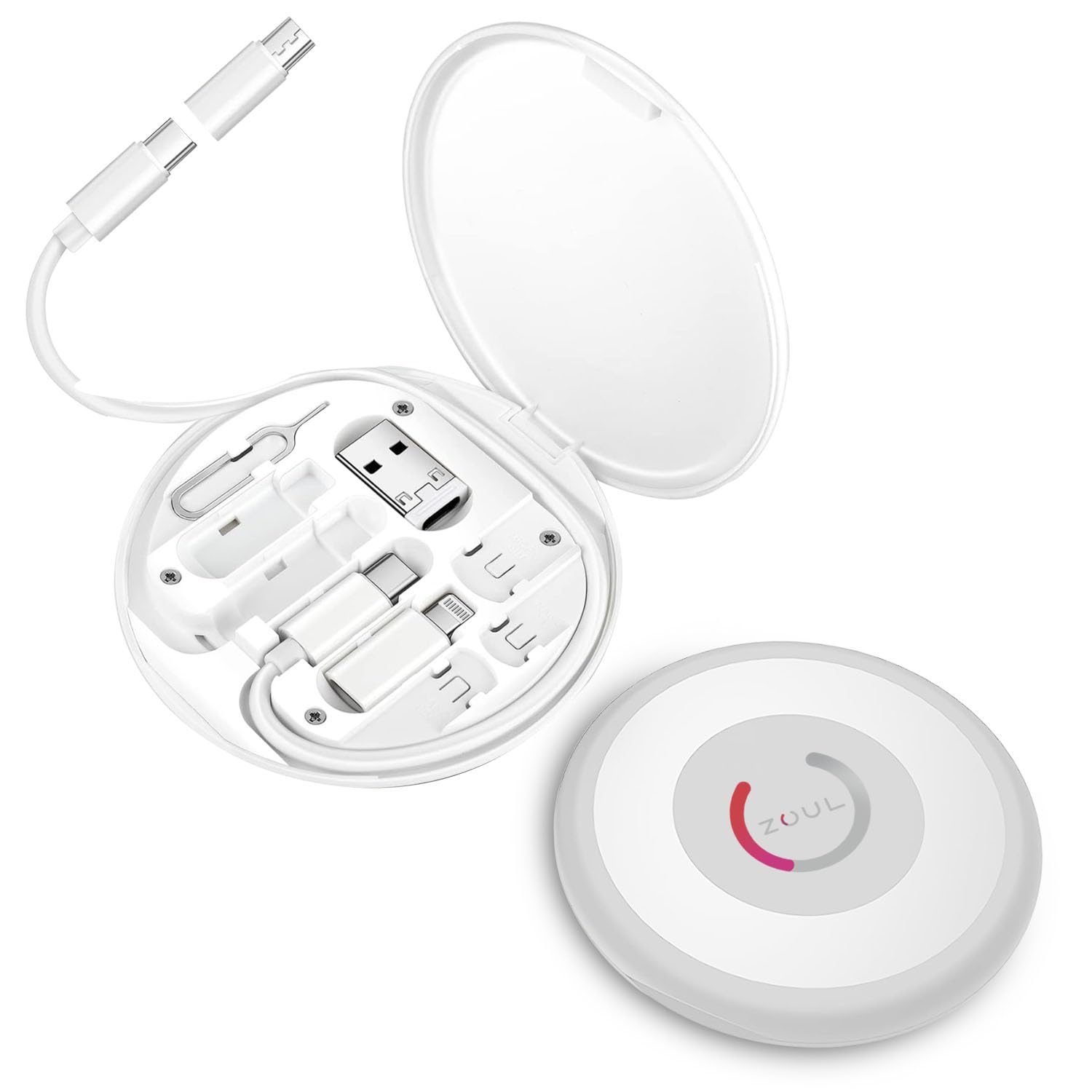 See full amazon price history chart for ZOUL All in One 60W USB Fast Charging Travel Data Cable Set Type C, Lightening and Micro USB Port with Inbuilt Mobile Stand Compatible with iPhone, Samsung & other Devices (Cable Set, White) ZOUL All in One 60W USB Fast Charging Travel Data Cable Set Type C, Lightening and Micro USB Port with Inbuilt Mobile Stand Compatible with iPhone, Samsung & other Devices (Cable Set, White) (B0CKWGTMXQ) Amazon Price History, Amazon Price Tracker