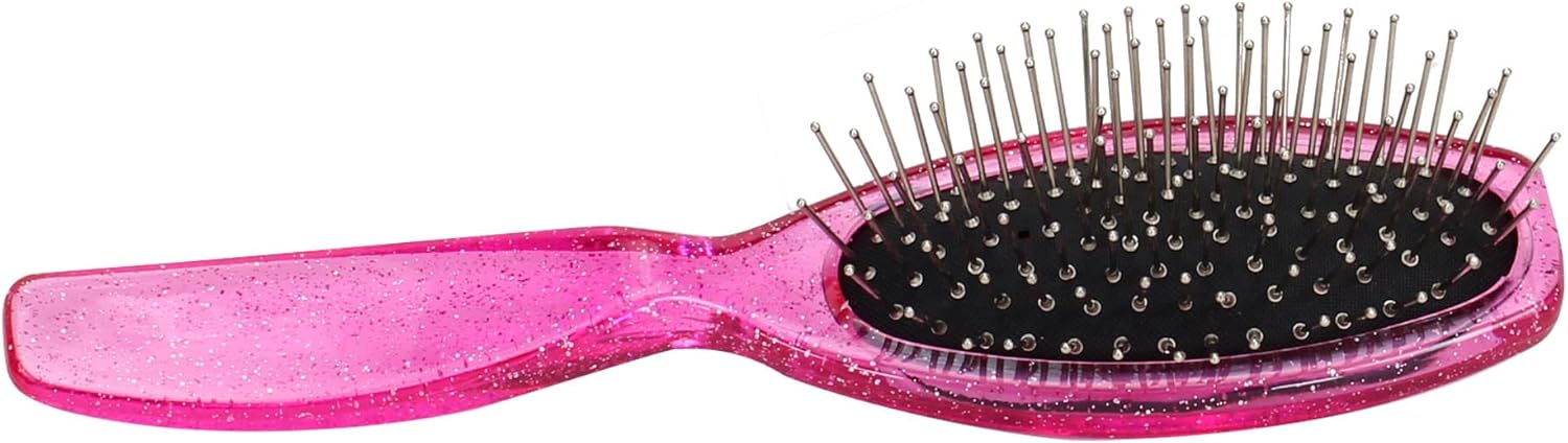 Sophia's 18" Glittery Hot Pink Doll Hairbrush, Ideal for Wig-Like Hair