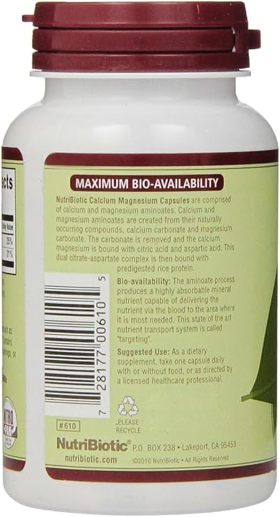 Nutribiotic Calcium Magnesium, 100 Count