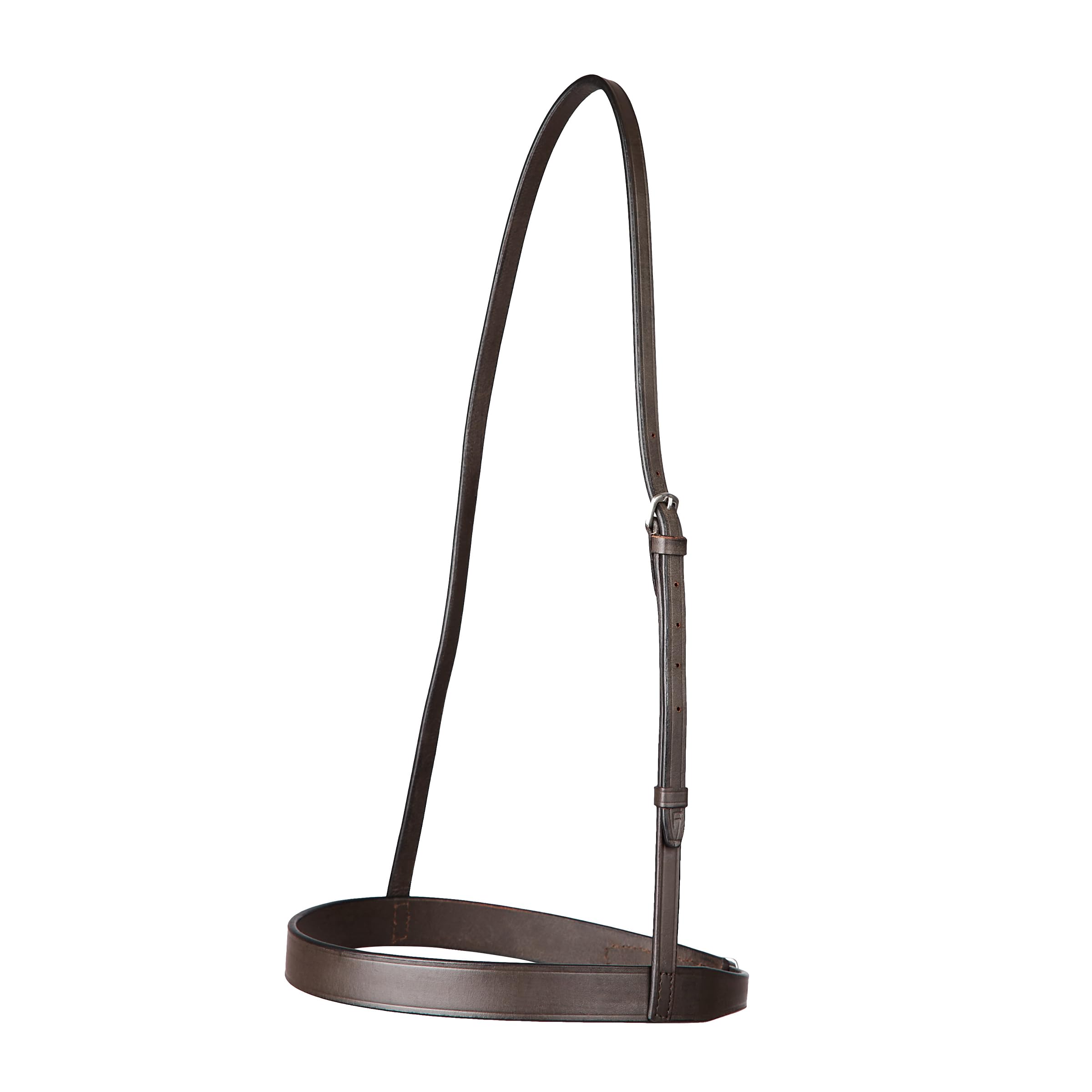 Dublin Flat Cavesson Noseband, Brown, Pony