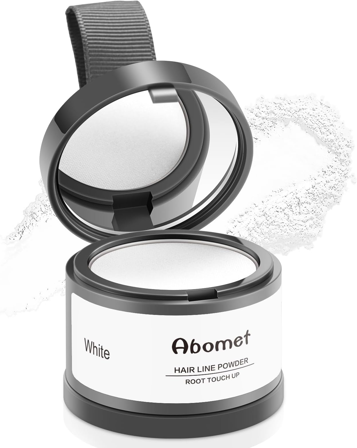 Root Touch Up Instantly Gray Coverage Powder - Touch Up Hairline, Conceal Hair Loss and Thinning For Women and Men, Hair Fibers (White)