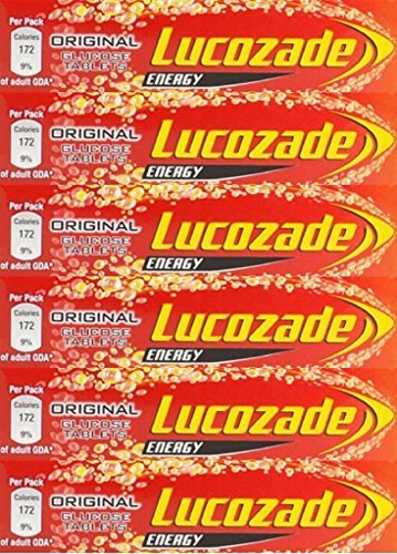 12 PACKS of Lucozade Energy Original Glucose Tablets 47g by Lucozade