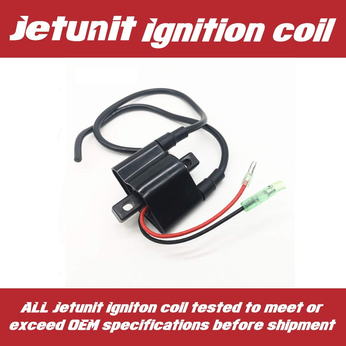 Ignition Coil for Yamaha F9.9/T9.9/F15 HP Outboard Parts (1998 & UP) 66M-85570-00-00/66M-85570-01-00/66M-85570-02-00