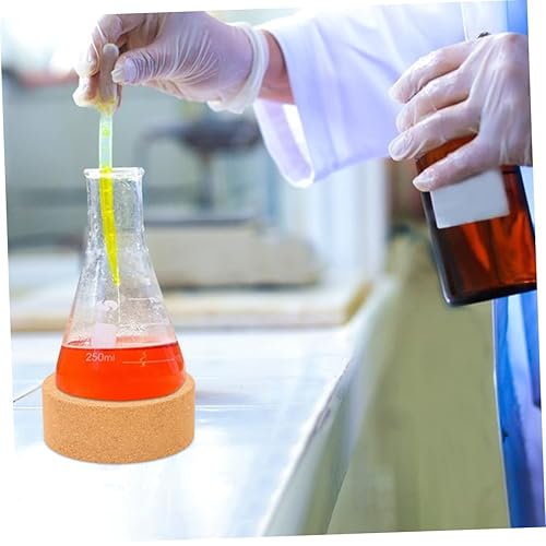 Vista 51 de Baluue 2 unids Round Bottom Flask Holder Cork Pad Stand Lab Flask Support Cork Pads Como se muestra en la imagen