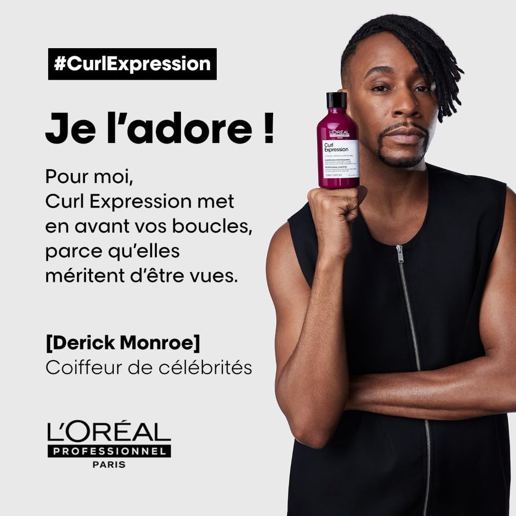 L'OREAL PROFESSIONNEL - Curl Expression - Tous Types de Cheveux Bouclés - Hydrate, Définit & Protège - Boucles 11 Fois Mieux Définies