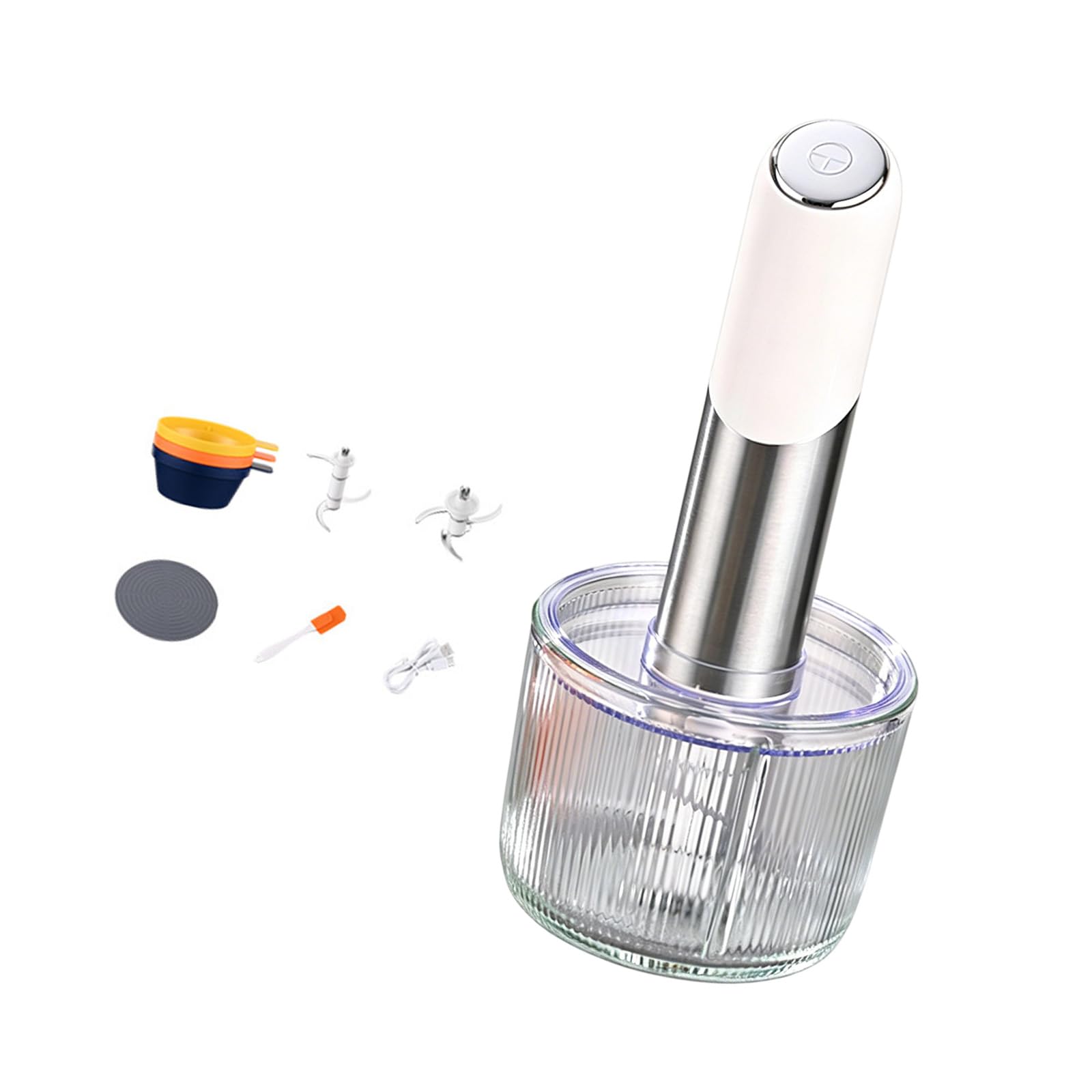 Tsophreniq Practical Small Electric Blenders Kitchen Food Processors Suitable for Garlic Sauces Ideal for Travel and Tiny Space Food Processor