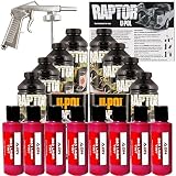 U-POL Raptor Blood Red Urethane Spray-On Truck Bed Liner Kit W/Free Spray Gun, 8 Liters