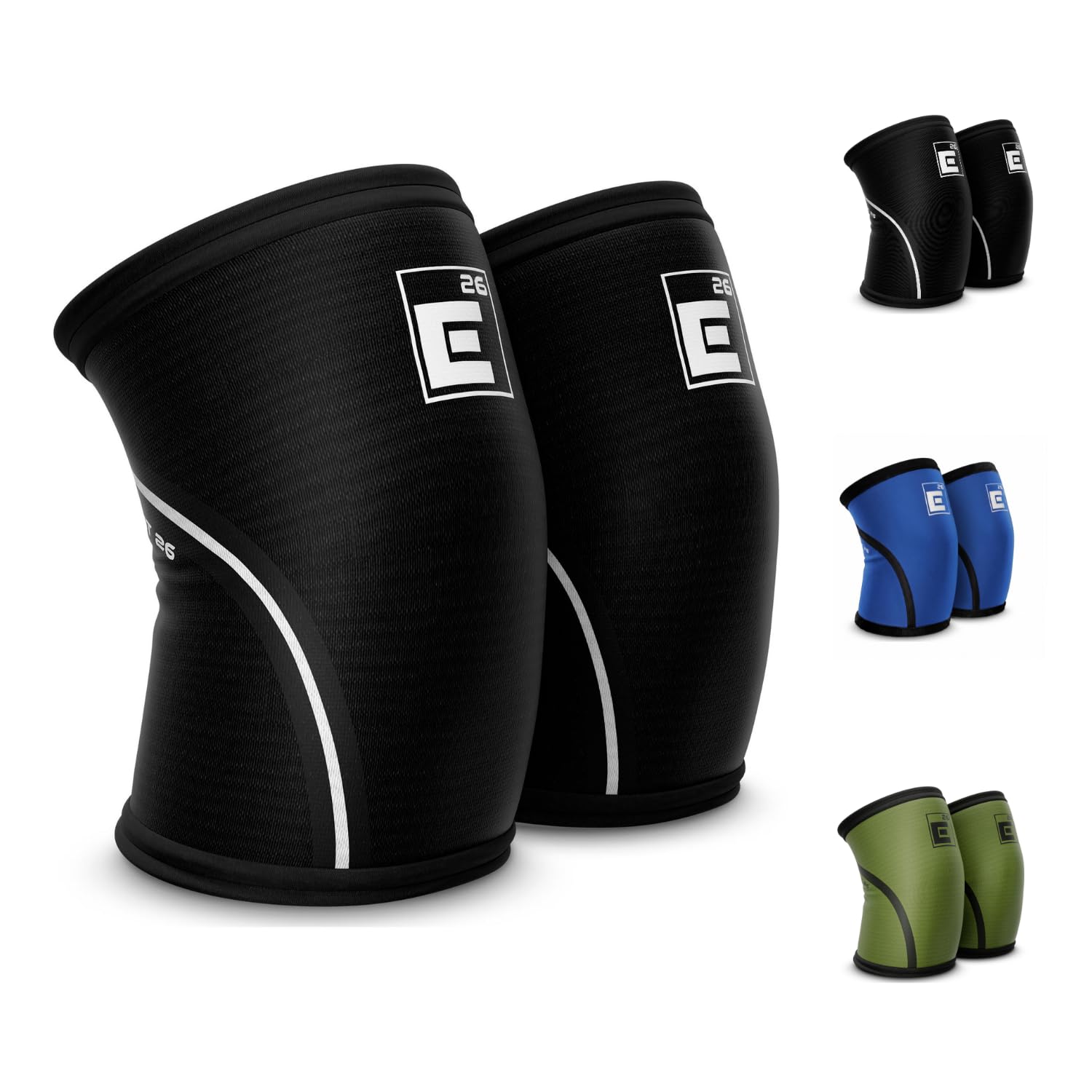 Amazon.com: Element 26 Knee Sleeves for Weightlifting - 6mm