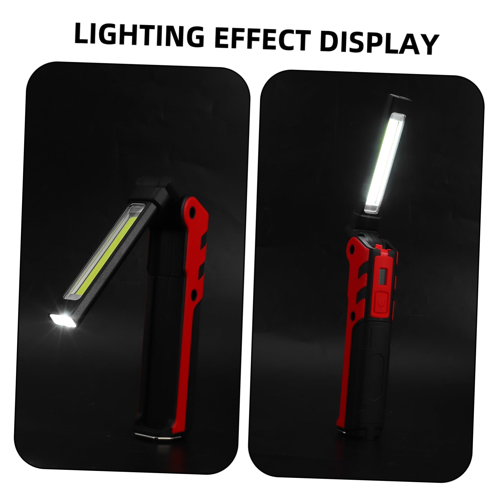 Luz de Trabajo USB Recargable Cob Plegable 1 Set Roja
