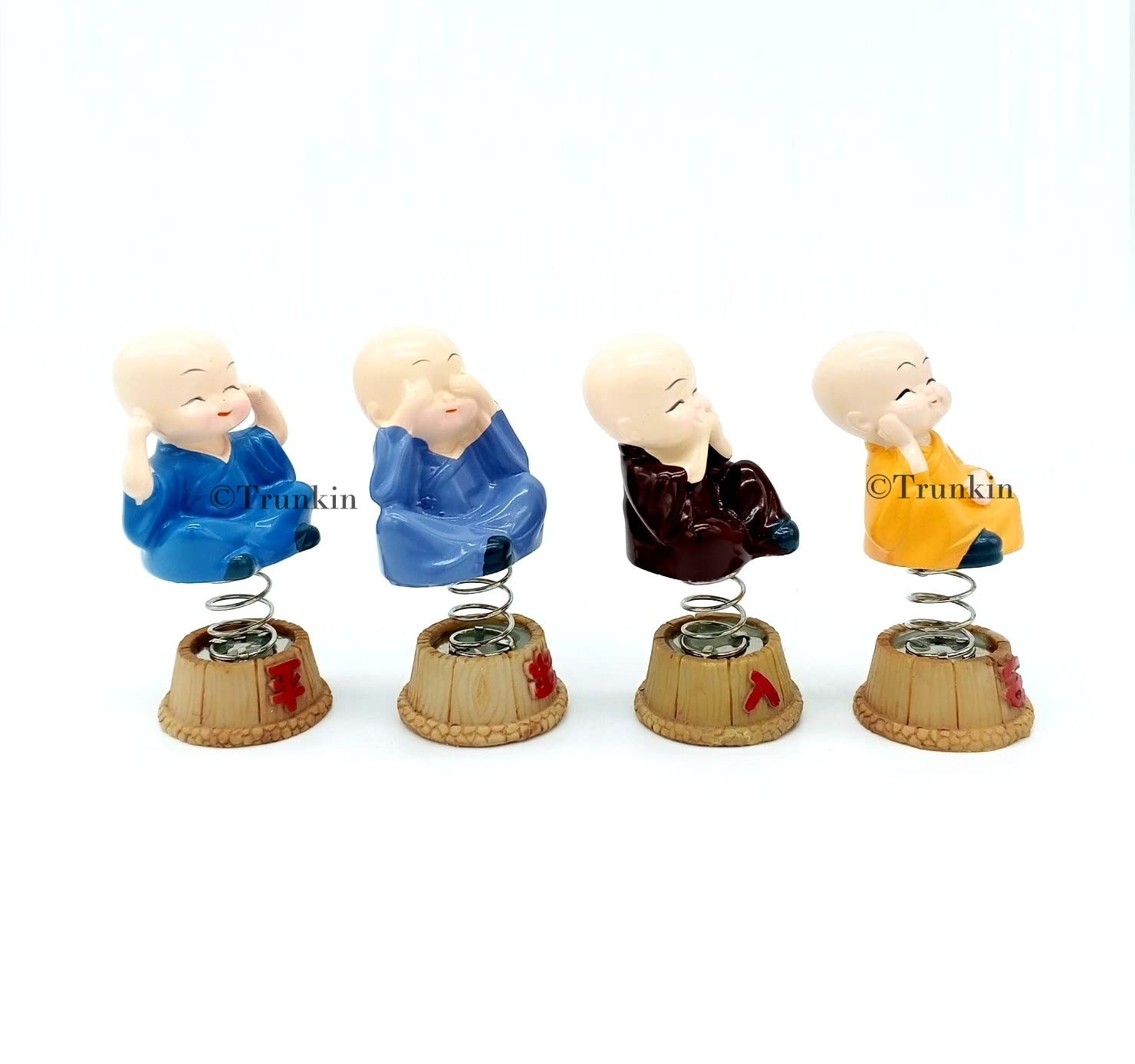 Trunkin Cute Sitting Small Laughing Buddha Bobblehead Action Figure Bobble Head 1
