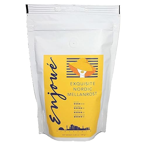 Enjoue Exquisito café en grano entero 8.8 oz250 g (8.82 oz, Melanrost)