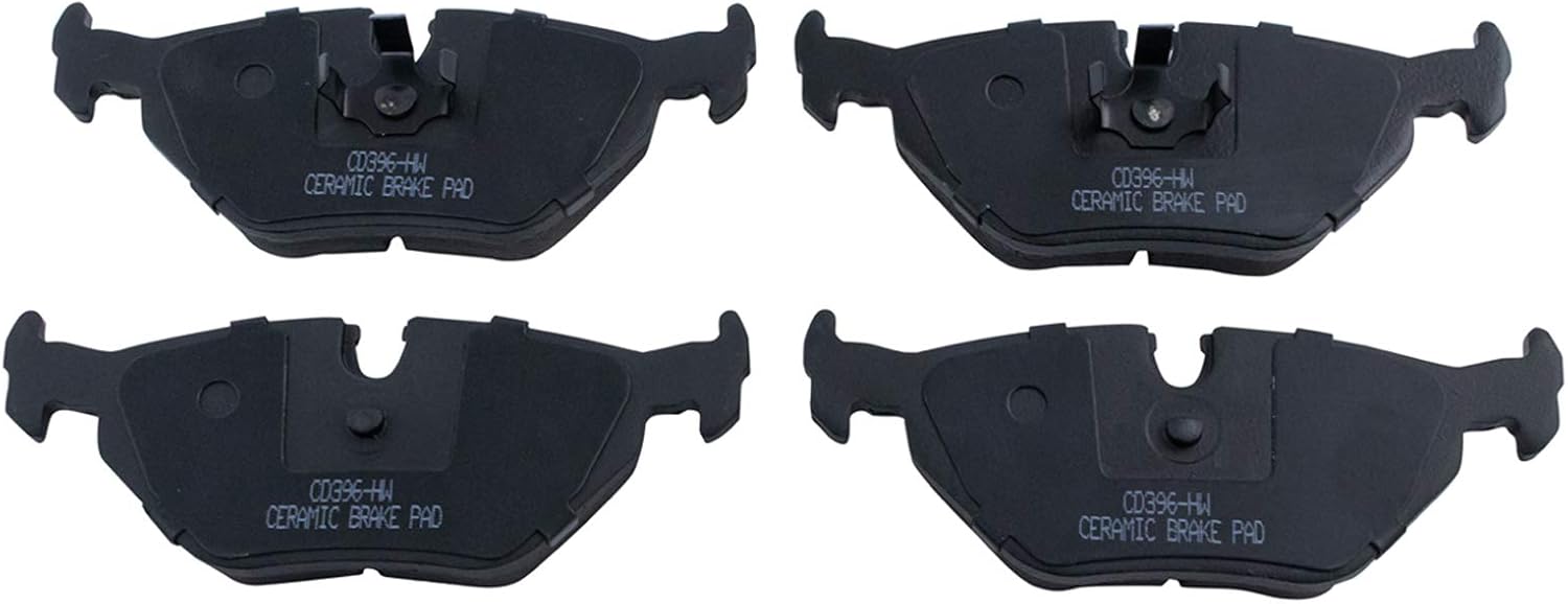 TRQ Rear Posi Ceramic Brake Pad Kit Set for BMW M3 Z4 325 540 735 Series