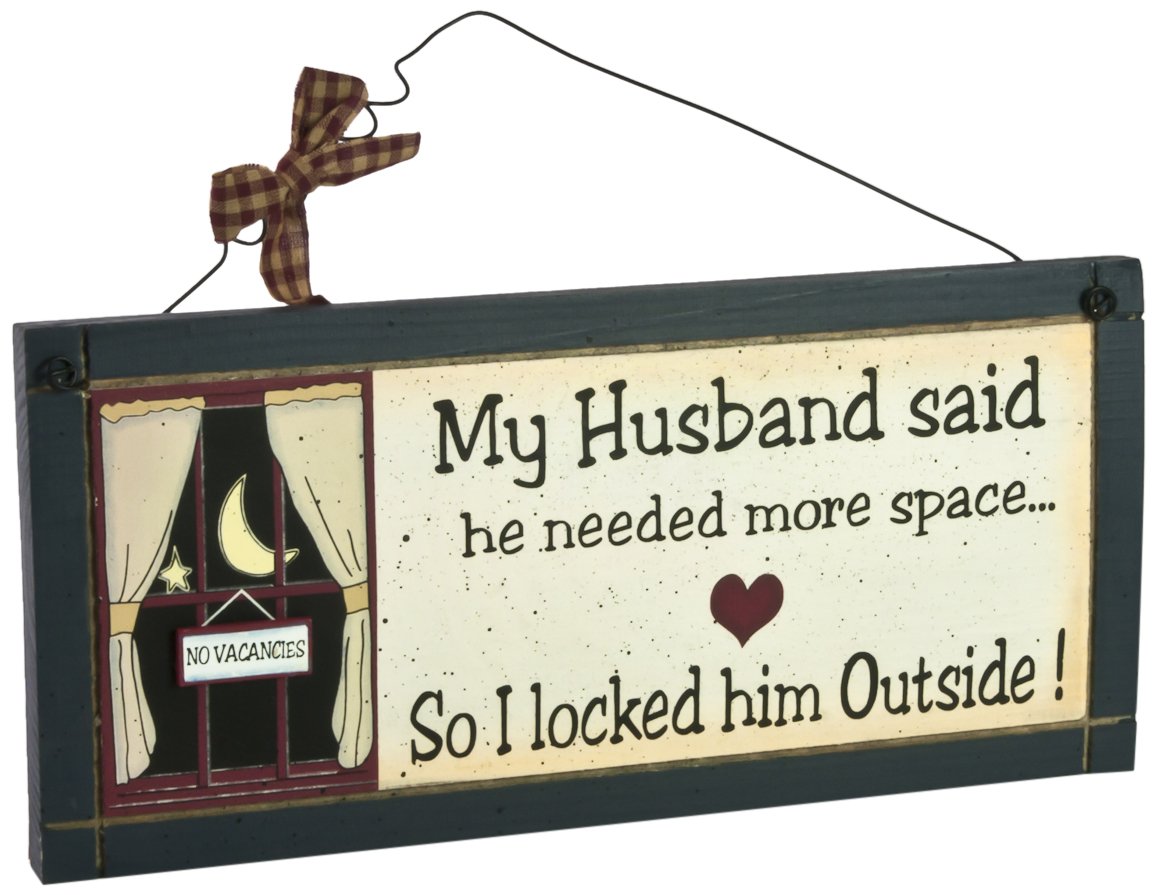 Heartwarmers Multi-Colour My Husband Said Wooden Plaque - Wooden Plaque