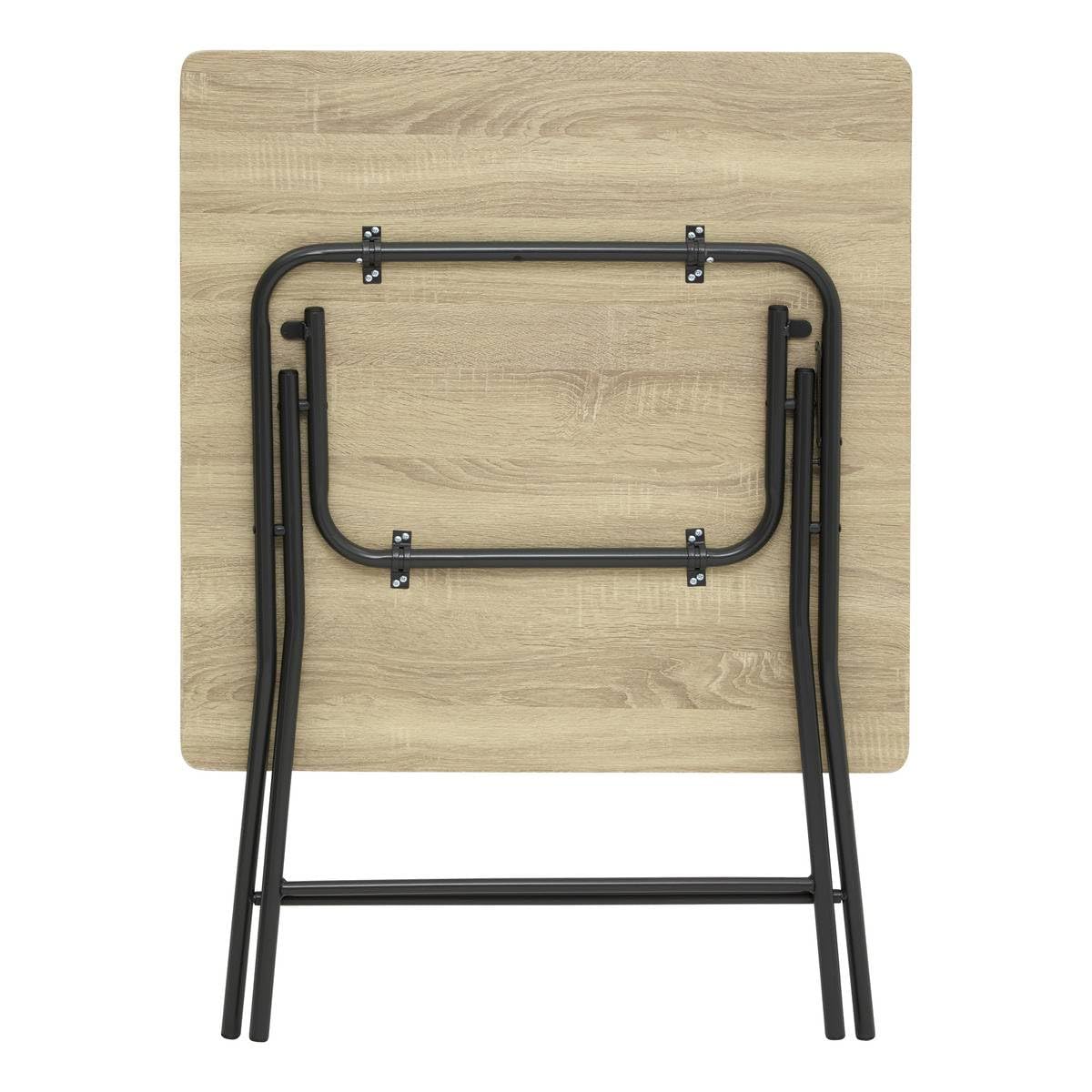 Five 5 simply smart Tavolo pieghevole 2 posti effetto legno