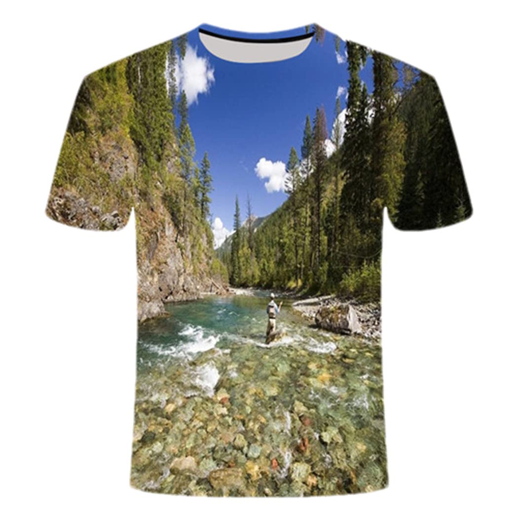 T-shirt col rond homme impression 3D Haitpant Cbt-143 M