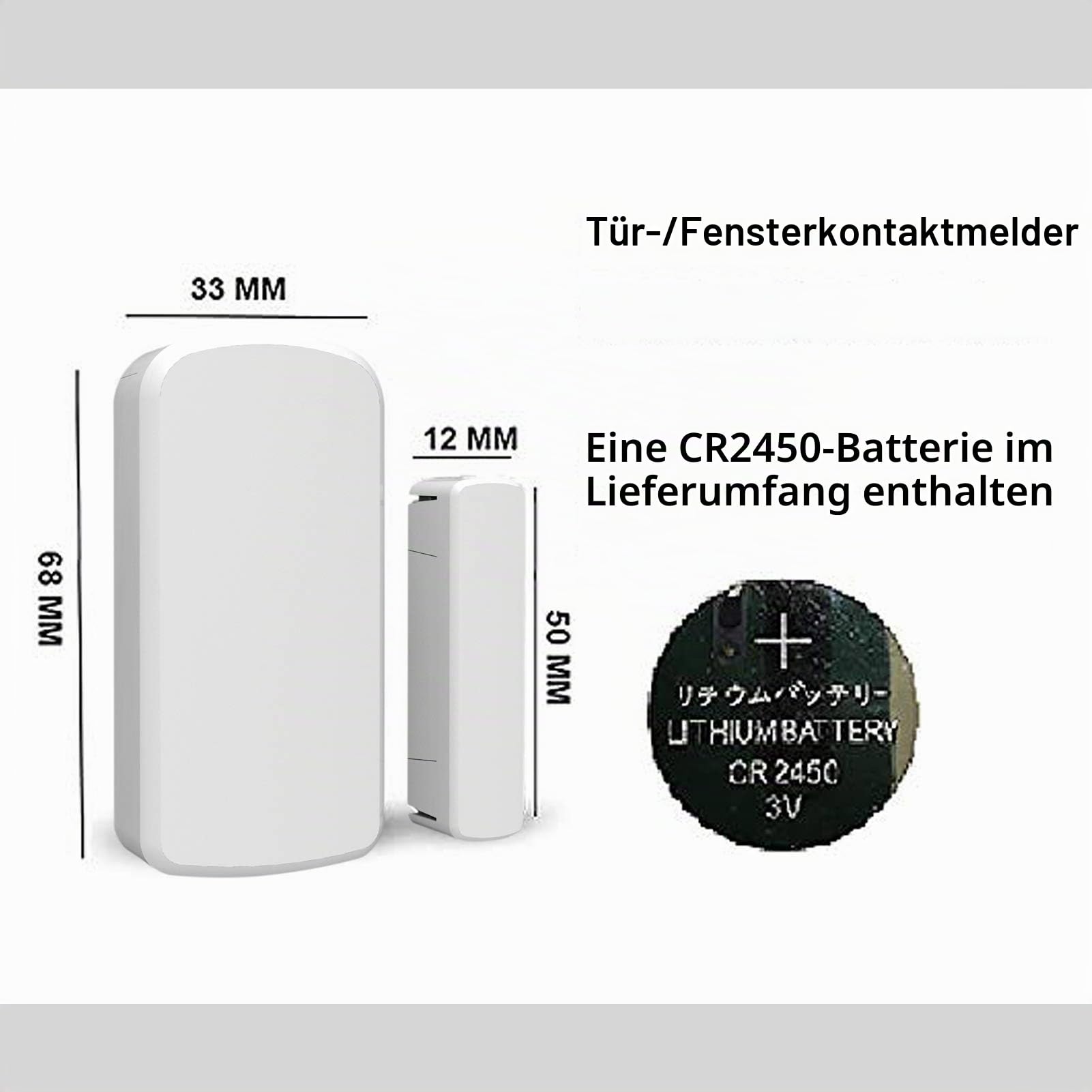 Wolf-Guard Wireless Solar Sirene Alarm (110dB), integrierter Akku, Manipulationsalarm, kabelloser Hausalarm mit 2 Bewegungsmeldern, 3 Türsensoren und 2 Fernbedienungen