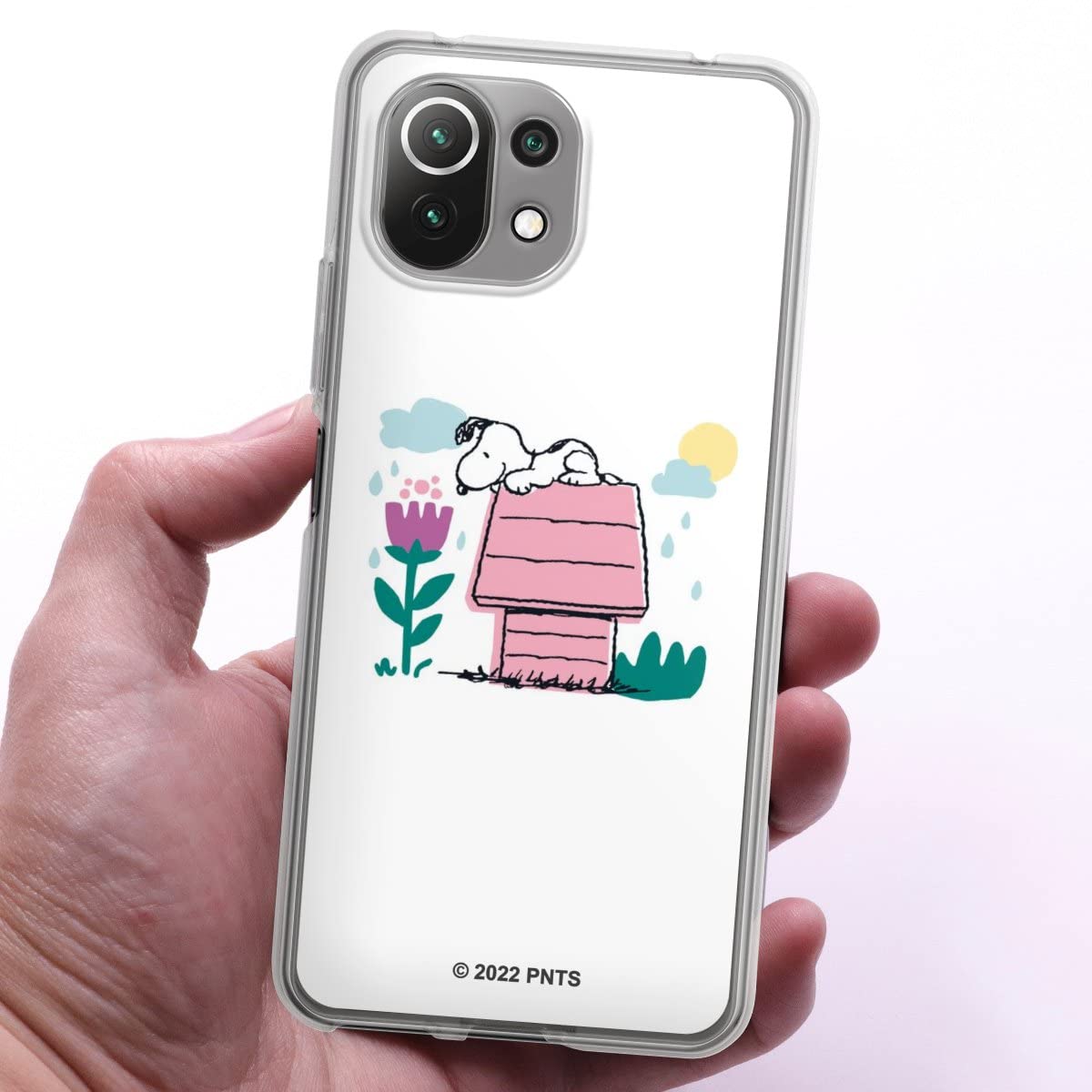 Custodia di silicone compatibile con Xiaomi Mi 11 Lite 5G NE Custodia trasparente Cover per smartphone trasparente Snoopy Prodotto ufficiale su licenza Peanuts