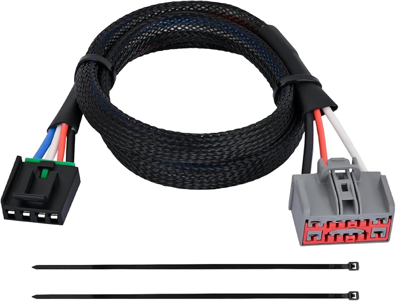 Adaptador de chicote para controlador de freio Nilight 4 pinos para Sierra, Yukon e Silverado – 1 unidade