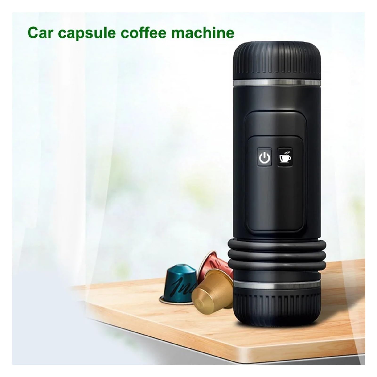 Przenośne ekspresy do kawy, Przenośny ekspres do kawy przenośny mini 12V elektryczny ekspres do kawy kapsułkowy cold brew espresso do podróży samochodem kemping na kemping, piesze wycieczki, podróże,