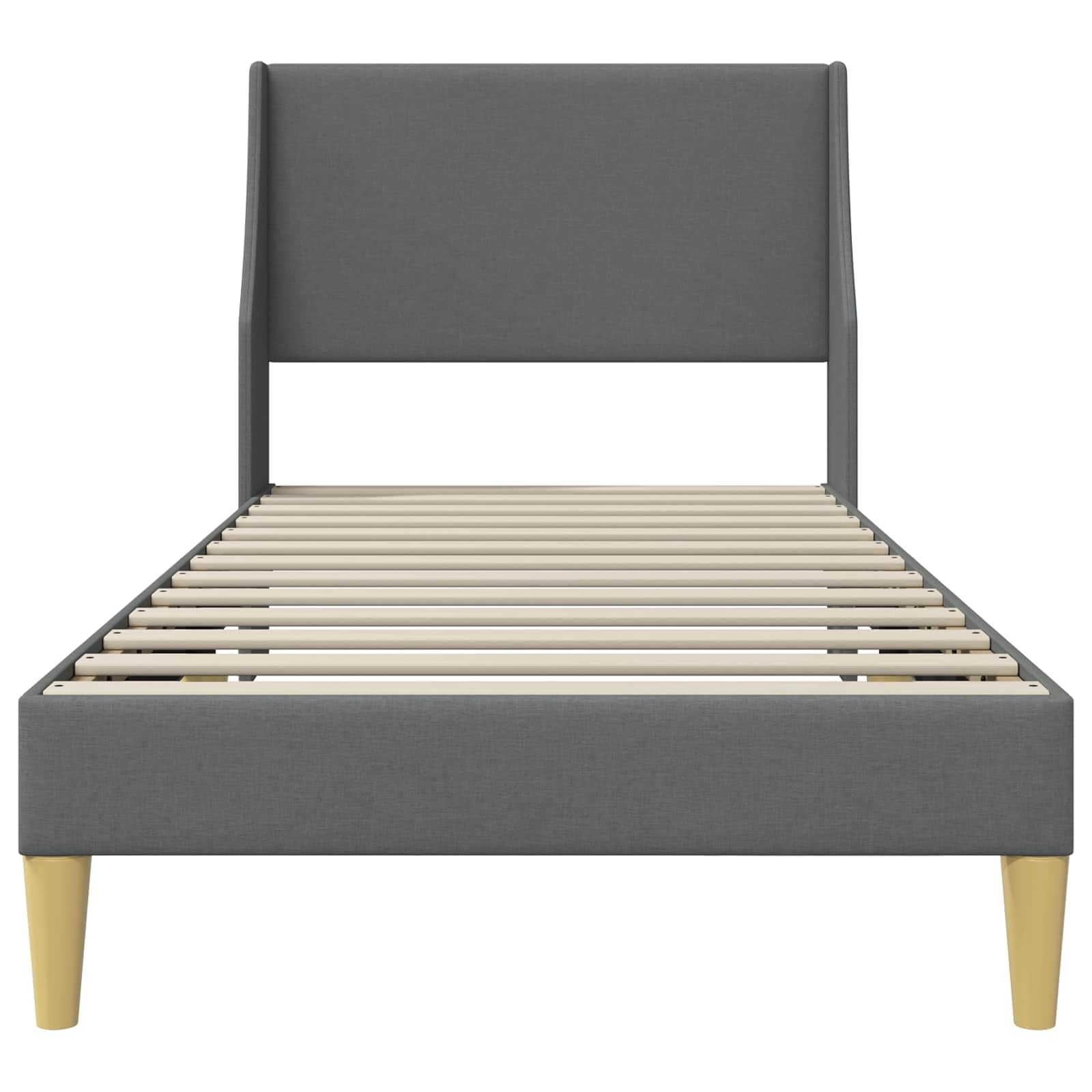 Marco de cama con cabecera, 90 x 190 cm, aterciopelado, cama de plataforma con soporte de láminas sin colchón, fácil montaje para dormitorio, adultos