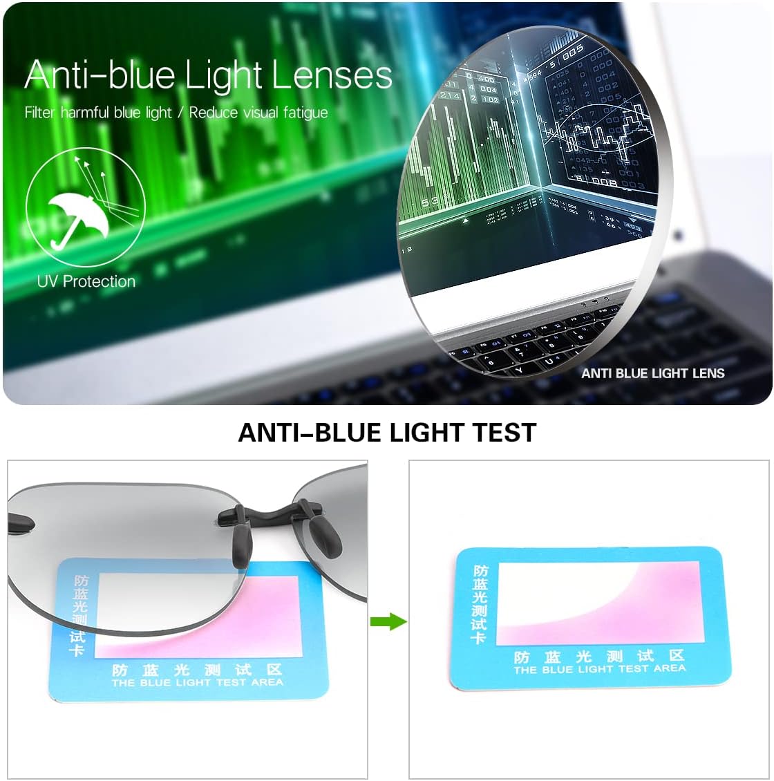 YIMI Bifocal Reading Glasses Anti-Blue Light/ UV400 Sun Readers Far and Near Dual Use for Men Women Vintage Eyewear- 2 Packs - Image 6