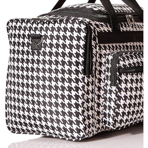 Image of World Traveler 81T16-606B /W Duffle Bag, One Size, Black Trim Houndstooth