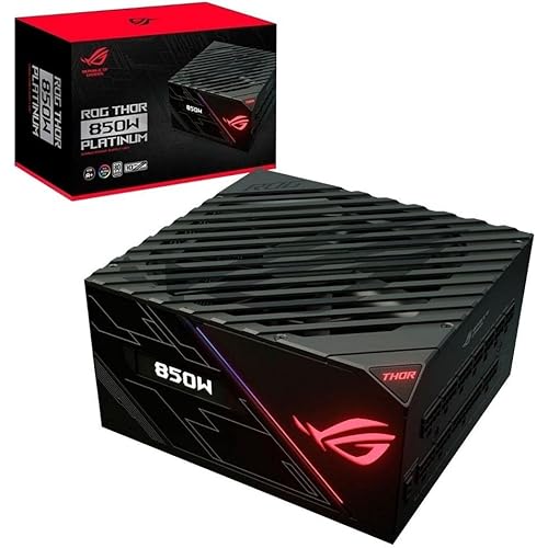ASUS ROG Thor 850 Certified 850W Fully-Modular RGB Power Supply with LiveDash OLED Panel